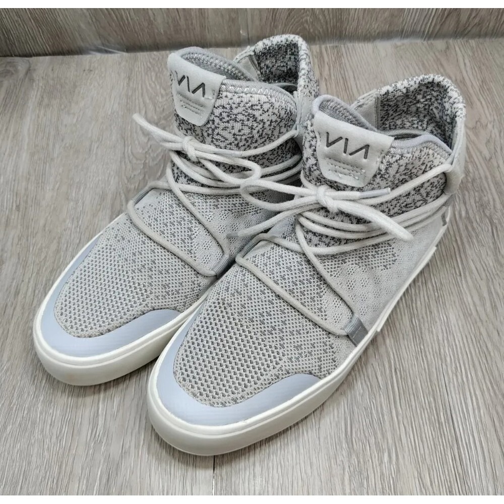 Via Nano Sneaker Waterproof Knit High‎ Top Men's Gray Size 9 EU 40